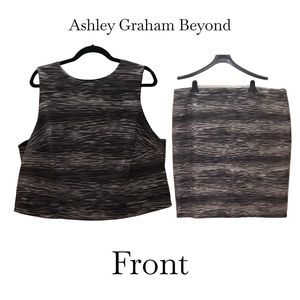 Ashley Graham Beyond Size 20W 2 - Piece Sleeveless Suit